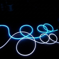 Lumière latérale flexible en fibre optique LED PMMA en forme d'étoile, diamètre 1,0 mm, étanche IP66, lumière du jour 6000K, rechargeable au lithium