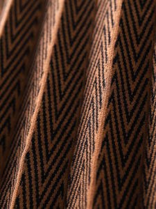 セーターメーカーOEM ODM秋ストライプニットミディドレスジャカード柄女性スカート - Product Image 4