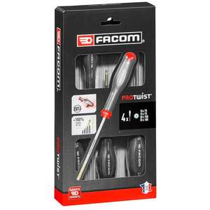 FACOM - AT.J4PB fendue/Phillips®Jeu de tournevis long (4 pièces) -JEUX DE TOURNEVIS EAN 3662424094675 - Product Image 2