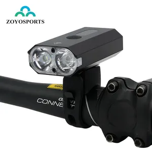ZOYOSPORTS ไฟฉายสำหรับขี่จักรยาน,ไฟฉายชาร์จผ่าน USB อุปกรณ์ขี่กลางแจ้งไฟหน้าจักรยาน