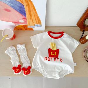 Vente en gros Barboteuse unisexe en coton <span class=keywords><strong>pour</strong></span> bébés manches courtes combinaison mince d'été <span class=keywords><strong>pour</strong></span> nouveau-né <span class=keywords><strong>12</strong></span> <span class=keywords><strong>mois</strong></span> ensemble <span class=keywords><strong>pour</strong></span> activités <span class=keywords><strong>de</strong></span> plein air - Product Image 6