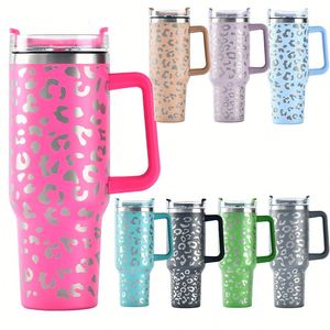 Vaso personalizado con logo de 40 oz, taza H2.0 de 30 oz y 40 oz, vaso térmico de acero inoxidable para exteriores con asa y pajita - Product Image 6