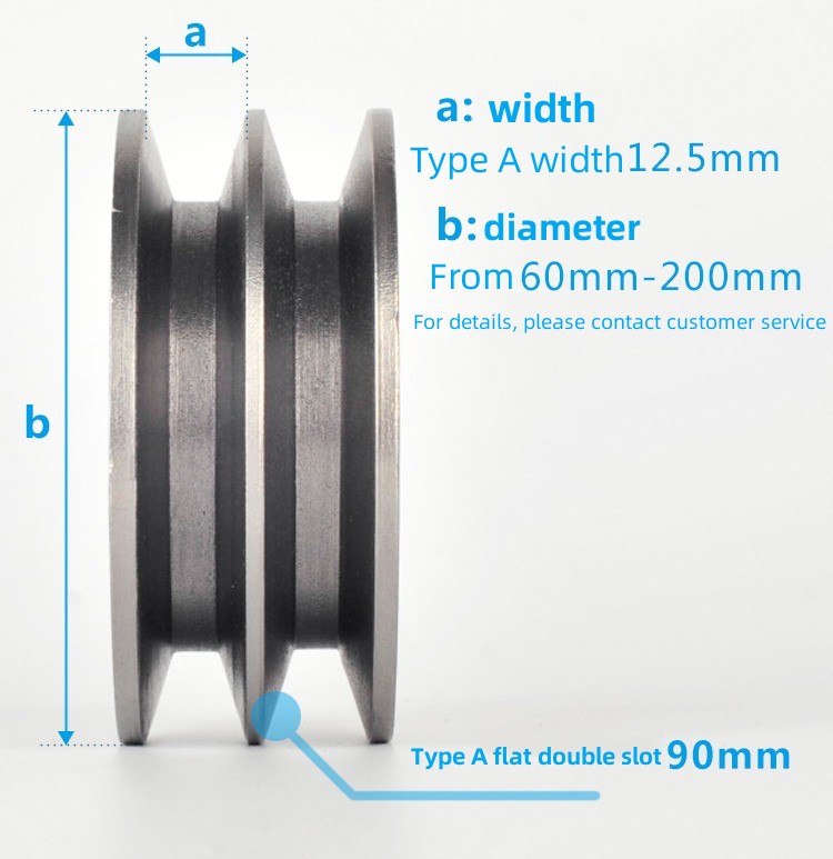 Poulie Trapézoïdale HB SPB 80 Mm - Alésage 19 Mm, Rainure 1x17 Mm - Pour Moteur Électrique