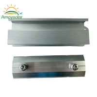 Rail en aluminium Support de montage pour panneau solaire Module PV Système de montage solaire avec support solaire Rails