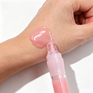 Huile à lèvres transparente végane à marque privée, hydratante et repulpante, <span class=keywords><strong>gloss</strong></span> <span class=keywords><strong>transparent</strong></span> brillant à la <span class=keywords><strong>rose</strong></span>, <span class=keywords><strong>gloss</strong></span> à lèvres personnalisé - Product Image 3