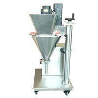 Doseuse semi-automatique à vis sans fin pour poudre sèche avec alimentateur manuel, petit micro-doseur pour bouteilles et sachets