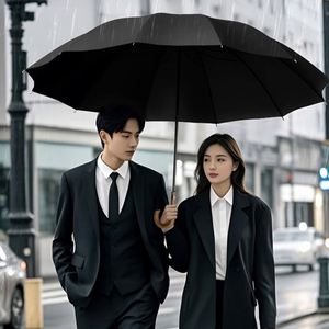 Nouvel Arrivage Parapluie de Voyage de Luxe pour Homme, Grande Taille, Coupe-Vent, Imperméable, Personnalisé, pour le Golf, avec Poignée en Bois en J, Ouverture Automatique - Product Image 4