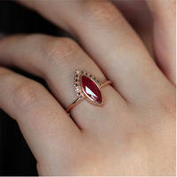 Kingcome – bague rétro en or 18 carats incrustée de Pigeons-bague en rubis sang, nouvelle collection européenne et américaine Offre Spéciale