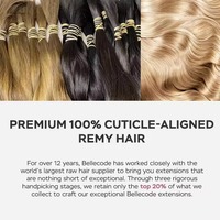 Extensiones de Cabello Humano Genius Weft, Cabello Virgen 100% Remy Chino de Primera Calidad, Doble Trama, para Mujeres
