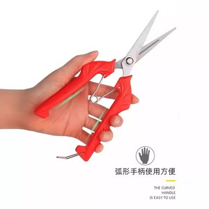 กรรไกรตัดผลไม้ สแตนเลส สีแดง แบบ Bypass ขนาด 10-20 มม. สำหรับตัดแต่งต้นไม้ผลไม้ - Product Image 4