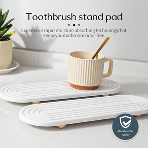 Posavasos de Piedra con Patrón Tallado Personalizado, Fuertemente Absorbentes de Agua, Jaboneras de Cocina, Bandejas, Bandeja de Secado de Piedra <span class=keywords><strong>para</strong></span> Lavabo de Baño - Product Image 6