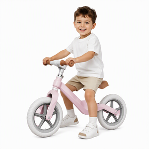 Vélo d'équilibre miniature pour enfants léger de 2 kg, 12 pouces, avec frein à câble et roues en plastique, selle réglable, cadre en fibre de carbone - Product Image 2