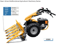 Motoculteur à transmission par engrenages diesel 13HP avec roulement, tracteur à deux roues multifonctionnel pour une productivité élevée dans l'agriculture