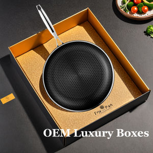 Sartén Ecológica Nueva <span class=keywords><strong>de</strong></span> 2024, Sartén <span class=keywords><strong>Triplay</strong></span> Antiadherente, Sartén <span class=keywords><strong>de</strong></span> Inducción con Revestimiento <span class=keywords><strong>de</strong></span> Acero Inoxidable en Forma <span class=keywords><strong>de</strong></span> Panal - Product Image 4