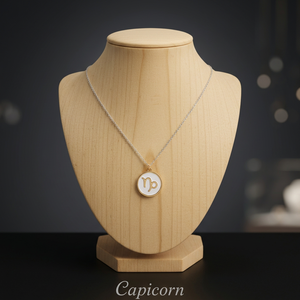 Collar con Dije de Signo Zodiacal de Plata de Ley 925 Hecho a Medida por Rudra Gems, Cadena de Eslabones de Lujo Chapada en Oro Rosa para Hombre, Regalo Certificado - Product Image 1