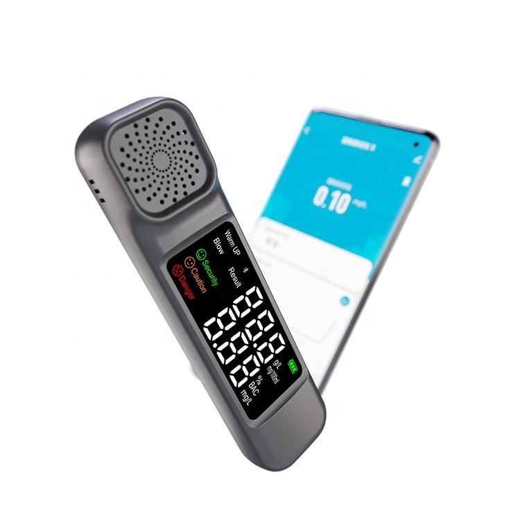 Smart Portable Breath Alcohol Tester Monitor Alcohol breathalyzer Sensor Meter Alcohol Checker with Bluetooths Mobile Tuya APP