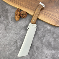 Couteau à bois et à fendre pour l'extérieur, couteau à os et couteau droit tranchant à chemin ouvert pour la coupe du bambou