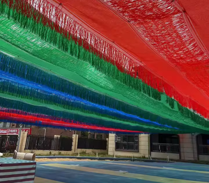 Tappolo HDPE parasole a rete forma rettangolare per la protezione solare del parco asilo scuola Patio con colori brillanti - Product Image 6