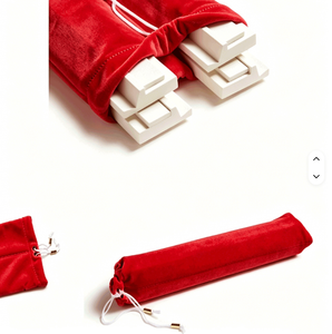 Sac de luxe en velours pliable et portable, moderne, 2 pièces, pour plateaux et pousseurs de Mahjong - Product Image 3