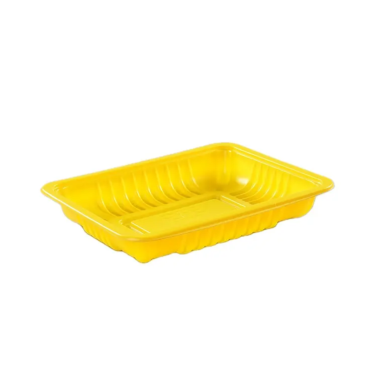 Customized disposable plastic meat tray food storage vacuum seal container
