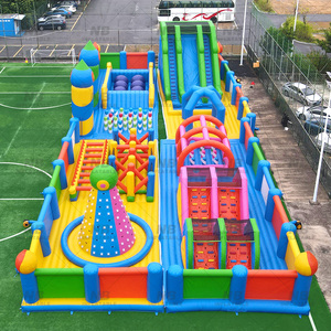 Parque de Trampolines Inflable Grande para Exteriores, Castillo Inflable con Toboganes, Pista de Obstáculos, Parque de Trampolines Inflable - Product Image 2