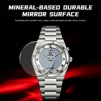 Nouvelle Montre Homme Tendance en Acier à Quartz avec Caractères Chinois, Seconde Sautante, Lumineuse et Étanche