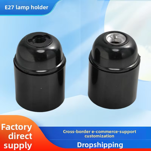 Douille de lampe E27 en <span class=keywords><strong>résine</strong></span> phénolique à surface lisse, auto-bloquante, à vis, 250V, accessoires, fournie par l'usine chinoise - Product Image 2