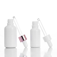 Flacon compte-gouttes cosmétique en verre recyclé blanc rechargeable RUIPACK OEM pour huile essentielle sérum parfum 5ml 10ml 15ml 20ml 30ml 50ml 100ml