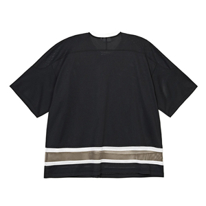 Maillot de football personnalisé Healy en mesh noir, col en V, manches courtes, respirant, unisexe, pour adulte, numéro 25 imprimé - Product Image 2