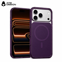 Coque de téléphone magnétique ATB Private Label pour iPhone 17 18 Pro Max, compatible avec la charge sans fil, anti-chute, protection de l'appareil photo, coque de téléphone mobile