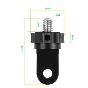 Hợp kim nhôm 1/4 Adapter cho GoPro 13/12 Đen hành động Máy ảnh 360 x4/3 kim loại đi xe đạp phụ kiện - Product Image 3