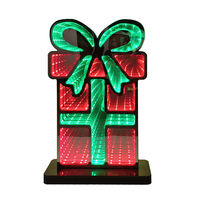 Enseigne néon LED 3D personnalisée pas chère pour sapin de Noël, écologique, alimentée par piles, en acrylique miroir, indice de protection IP66