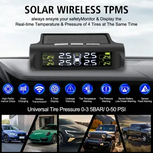<span class=keywords><strong>Sensor</strong></span> <span class=keywords><strong>TPMS</strong></span> para coche, sistema de control de presión de neumáticos, sistema de alarma de seguridad de presión de neumáticos de rueda automática, pantalla LCD Digital de batería - Product Image 6