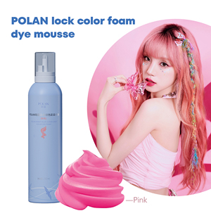 Sơn tạo kiểu tóc POLAN tại Thái Lan, bán chạy, tạo màu nhuộm tóc dạng bọt, màu hồng xanh, 250ml/chai - Product Image 4