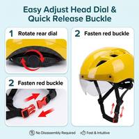 Casque demi-coque enfant toutes saisons réglable avec visière amovible pour cyclisme et patinage en ligne – Meilleure vente