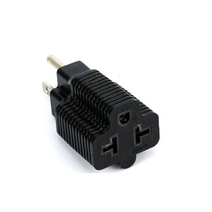 Spina nera 4-in-1 Nema 5-15P <span class=keywords><strong>per</strong></span> Nema 5-15R 5-20R 6-15R 6-20R <span class=keywords><strong>adattatore</strong></span> NEMA spina NEMA5-15P conversione Standard americana di tipo T - Product Image 3