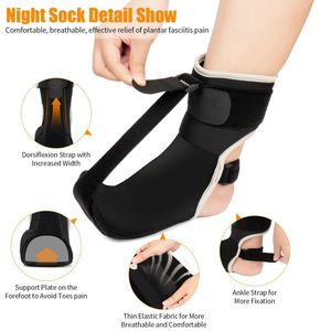Attelle de cheville réglable Name And Money Foot Drop Stretcher, taille unique, orthèse de soutien pour usage nocturne - Product Image 3