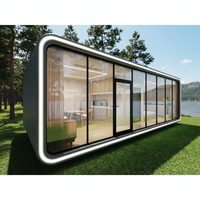 Tiny House de Luxe de Haute Qualité, Cabine Intelligente Apple, Pod Modulaire Moderne, Mobile, Facile à Installer, Maison Conteneur