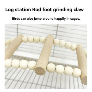 Özelleştirilmiş <span class=keywords><strong>2026</strong></span> Trendi Çevre Dostu Doğal Çam Ahşap Papağan Çiğneme Oyuncakları Seti Yem Arama Kafesi Asılı Zihinsel Stimülasyon Toptan Satış - Product Image 4