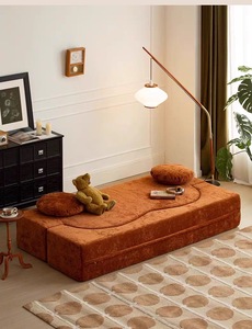 Canapé d'angle extensible de luxe pour salon, avec dossier en éponge haute résilience à effet ondulé, garnissage en éponge, collection de meubles de luxe - Product Image 5