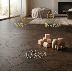 Plancher en bois d'ingénierie stratifié multi-couches en acajou massif avec système de clic pour salon <span class=keywords><strong>et</strong></span> chambre à coucher - Product Image 4