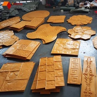 Kauçuk damgalı beton parke desen beton baskı damga paspaslar