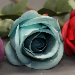 Prezzo economico all'ingrosso di alta qualità decorazione di cerimonia nuziale stelo singolo pesca rosa fiore di seta artificiale fiore rosa spinoso - Product Image 5