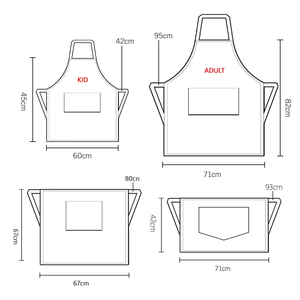 Grembiule da Cucina Personalizzabile in Tela Poliestere Impermeabile, Anti-Olio e Regolabile per Camerieri, Falegnami e Baristi, Lavabile con Tasche Porta Utensili - Product Image 5