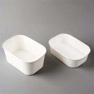 ชามอาหารแบบใช้แล้วทิ้งทำจากกระดาษเหนียวทรงสี่เหลี่ยมผืนผ้า24ออนซ์ภาชนะใส่อาหารทำจากบะหมี่สลัดแบบใช้แล้วทิ้ง - Product Image 2