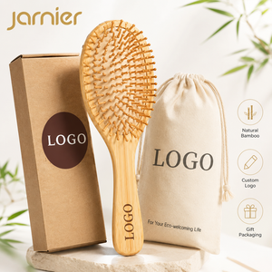 Set de Cepillos de Pelo de Madera de Bambú Cepillo de Paleta de Madera de Bambú <span class=keywords><strong>para</strong></span> Desenredar, Alisar y Secar con Secador - Product Image 1