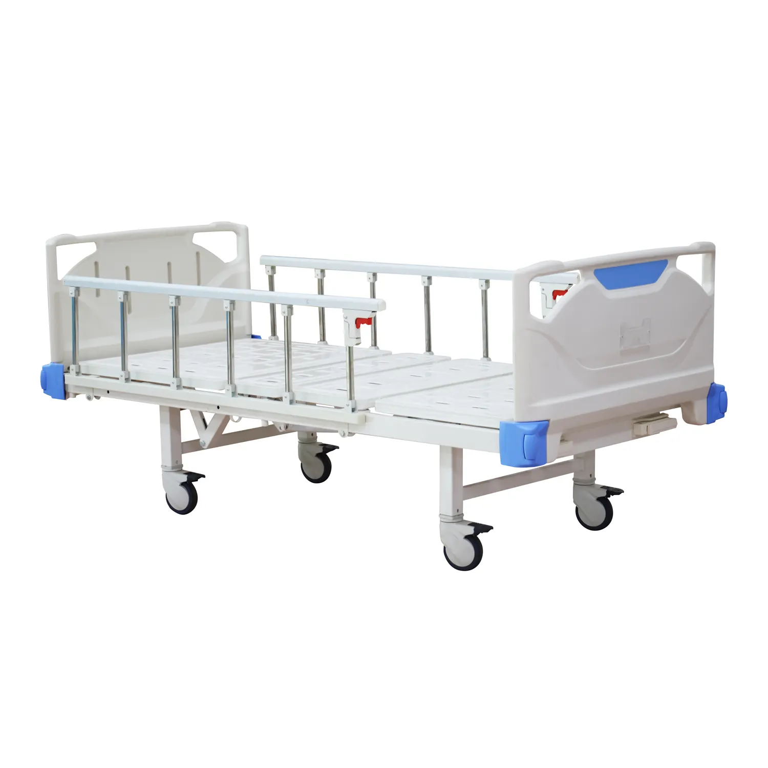 Two Function Manual Bed with Aluminum Collapsible Side Rail