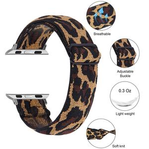 <span class=keywords><strong>Correa</strong></span> de nailon tejida Para reloj inteligente, <span class=keywords><strong>Correa</strong></span> deportiva impresa Para iWatch SE 6 5 4 3, de 44mm, 40mm, 38mm y 42mm - Product Image 3