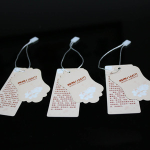 Étiquettes suspendues pour bouteilles de vin, corde en lin avec étiquette suspendue en laminage mat brun - Product Image 2