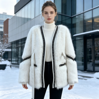 Vestes en fausse fourrure tendance pour femmes, vestes chaudes personnalisables, options grandes tailles disponibles, vente directe d'usine